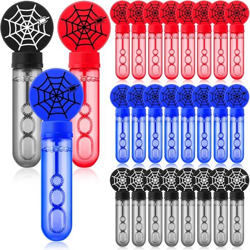 24 Pcs Street Themed Bubble Wands Colorful Mini Bubble Party Favor Toys for Kid Toddler Christmas Birthday Goodie Bag Stuffer Filler Outdoor Classroom Reward Gifts (Red, Yellow, Blue, Green) in Saudi Arabia