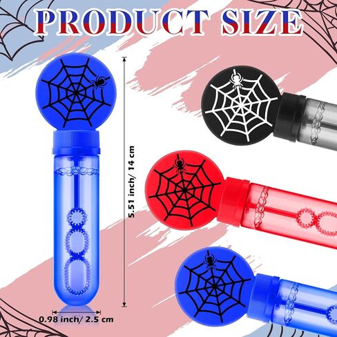 24 Pcs Street Themed Bubble Wands Colorful Mini Bubble Party Favor Toys for Kid Toddler Christmas Birthday Goodie Bag Stuffer Filler Outdoor Classroom Reward Gifts (Red, Yellow, Blue, Green) in Saudi Arabia