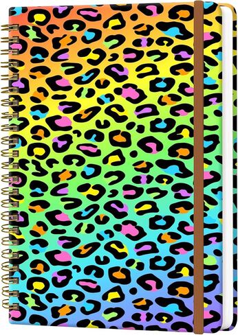 WLPFSAHF Spiral Journal Notebook for Women, Hardcover A5 College Ruled Notebook, 60 Sheet, Thick Paper, Cute Lined Journal for School, Office & Work, 6 x 8.4 in(Colorful Hens) in Kuwait