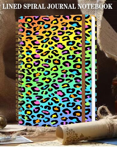 WLPFSAHF Spiral Journal Notebook for Women, Hardcover A5 College Ruled Notebook, 60 Sheet, Thick Paper, Cute Lined Journal for School, Office & Work, 6 x 8.4 in(Colorful Hens) in Kuwait