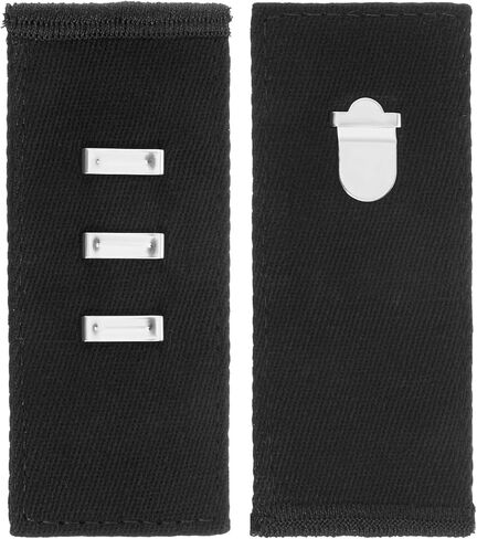 Bremorou 4pcs Black Hook Waist Band Extenders Pants Waist Extenders with Metal Hook Adjustable Pants Button Extender for Men & Women, Jeans, Skirts, Trousers, Belt Extender, Pant Waists Tightener in Saudi Arabia