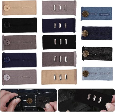 14PCS Waistband Extender for Jeans, Pants Button Waist Extenders for Women Men in Kuwait