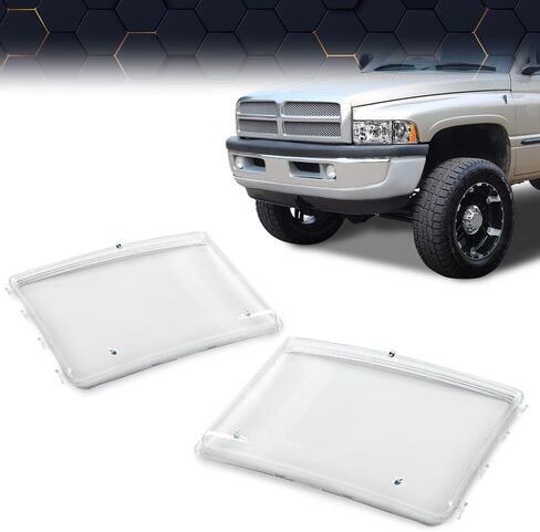 PIT66 Clear Housing headlight Cover Compatible With DODGE RAM 1500 1994-2001/Compatible With DODGE RAM 2500 3500 1994-2002 55076749AD, 55076748AD, 55076749AO, 55076748AO in Saudi Arabia