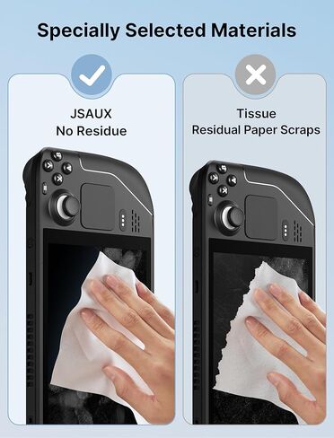 JSAUX Microfiber Cleaning Cloth (50 Total) | Big Size 10 * 20 | for Eye Glass Clean Cloth | Safe for Lens, Eyeglasses, Glasses, Screens, Cameras, iPad, iPhone, Cell Phone, TV Screens and More 1-Box in Saudi Arabia