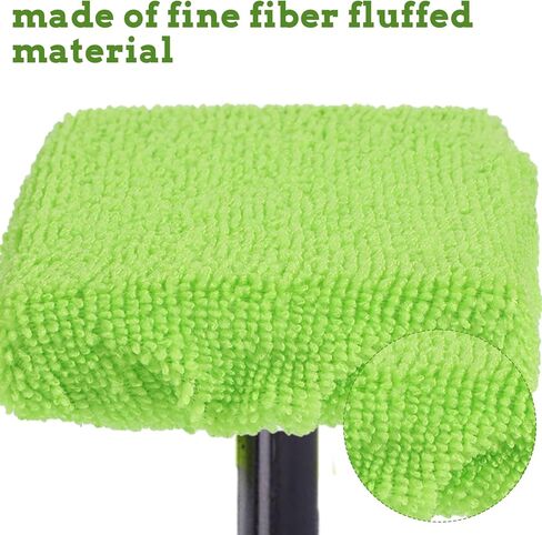 Car Care Microfiber Cloths for Windshield Cleaner, Microfiber Cleaning Cloth for Windshield Cleaning Tool Interior Car Window Cleaner Washing Bonnets, Reusable Window Washing Pads Cover Kit 5", Green in Saudi Arabia