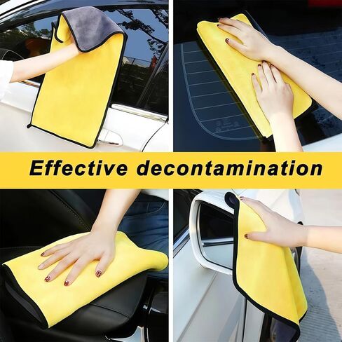 1PC Thick Coral Fleece Car Drying Towel - Super Absorbent Microfiber for Quick Car Detailing, Wash & Waxing | Large 23.62 x 11.81 Inch, Multi-Use for Auto, Home, Pets (Fast Drying & Streak-Free) in Saudi Arabia