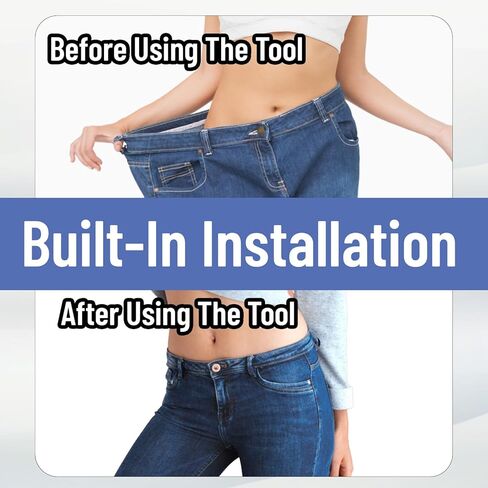 12 Pcs Pant Waist Tightener, Waist Tightener Tool Kids Pants Waist Extender Waist Extenders Supplies Adjustable Waist Waistband Hook Threader for Pants Women Jeans Pants Skirts in Kuwait