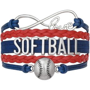 Infinity Collection Softball Bracelet- Softball Bracelet- Softball Jewelry - Gift For Softball, Softball Mom or Softball Team in Kuwait