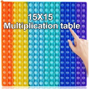 لوحة تعلم لعبة طاولة الضرب بألوان قوس قزح، شبكة رياضية تعليمية ملونة مقاس 9 × 9، أداة تعليمية ملونة للأطفال، أداة تعليمية بصرية مع سبورة طباشير in Kuwait