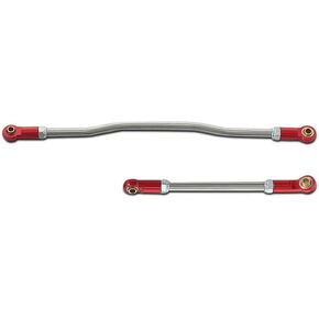 قطعتان من قضبان سحب التوجيه RC قطع غيار إطارات السيارة الزاحفة قطع معدنية مطورة لاستبدال Capra 1.9 UTB، أحمر - (اللون: أحمر، CN) in Kuwait