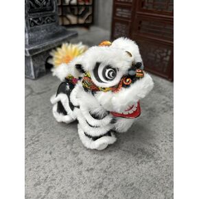 Handcrafted Traditional Chinese Lion Dance Decoration with a More Adorable Design, Designed to Stand Upright, Suitable for Both car and Indoor Decoration. (RED) in Saudi Arabia