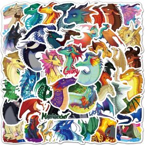 مجموعة ملصقات Invader مكونة من 50 قطعة، شارات فينيل مقاومة للماء، مجموعة شخصيات ZIM لأجهزة الكمبيوتر المحمول، هدايا زجاجات المياه وديكورات أعياد الميلاد (أزرق) in Kuwait