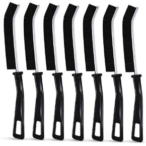 7Pcs Crevice Cleaning Brush, Gap Brush for Cleaning Hard Bristle Cleaning Tools for Baseboard Mesh Screen Sliding Door Track, Bathroom, Shower, Window, Household Use Scrub Brushes for Deep Cleaning in Saudi Arabia