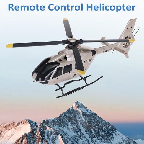 طائرة هليكوبتر GoolRC C123 RC، طائرة هليكوبتر بجهاز تحكم عن بعد 6CH، طائرة EC135 RC بتردد 2.4 جيجا هرتز مع جيرو 6 محاور، قلاب ثلاثي الأبعاد، طيران مقلوب، تثبيت الارتفاع، مفتاح واحد للإقلاع/الهبوط، بطاريتين (شامبانيا) in Kuwait