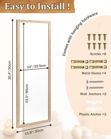 Magnetic Chalkboard for Wall, Long Chalk Board, Wall Hanging Menu for Restaurant, Food Truck, Kitchen, Chalk Board for Kitchen, Bar & Home Decor 11.8" x 35.4" in Kuwait