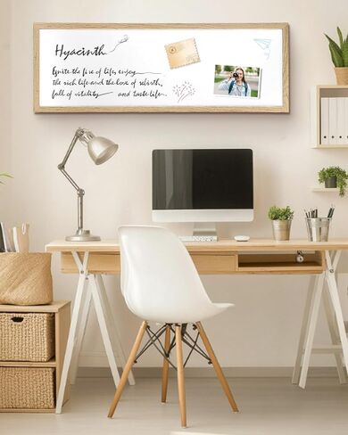 Magnetic Chalkboard for Wall, Long Chalk Board, Wall Hanging Menu for Restaurant, Food Truck, Kitchen, Chalk Board for Kitchen, Bar & Home Decor 11.8" x 35.4" in Kuwait