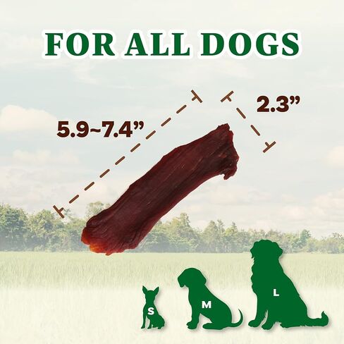 AFreschi يعامل الجاموس للكلاب، خالية من الجلود الخام، جميع الطبيعية، الصف البشري، مضغ الكلب طويلة الأمد، يعامل صحية للكلاب لجميع السلالات، شرائط، 4 أوقية in Kuwait