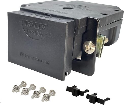 Trailer Vision 175 Amp Anderson Connector Plug Cover with Metal Plate - Dust Cover Assembly Panel Surface Mounting Kit 175A SB175 2-1/0 AWG Bracket for Caravan Truck Camper Van Motorhome Trailers in Saudi Arabia