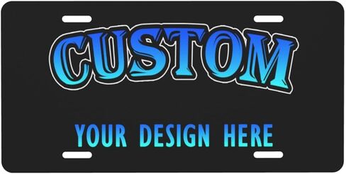 Custom License Plate Personalized License, Add Your Own Customized Pictures Text Logo Art Design Aluminum License Plate, Decorative Car Front License Plate 6X12 Inch in Saudi Arabia