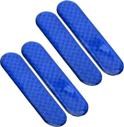 4 قطع ملصقات تحذيرية عاكسة للسلامة، ملصقات عاكسة لباب السيارة مضادة للتصادمات، ملصق تحذير عالي الوضوح مقاوم للماء ليلاً، عالمي لمعظم السيارات (أحمر) in Kuwait