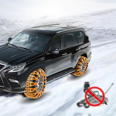 8 قطع من سلاسل الثلوج TOMSE لسيارة BMW X5 2019 2020 2021 2022 2023 2024، سلاسل إطارات ثلجية للطوارئ مقاومة للانزلاق ومضادة للانزلاق، أجزاء إطار قابلة لإعادة الاستخدام، أسود - 12 قطعة in Saudi Arabia