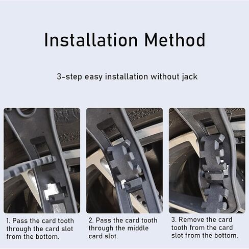 8 قطع من سلاسل الثلوج TOMSE لسيارة BMW X5 2019 2020 2021 2022 2023 2024، سلاسل إطارات ثلجية للطوارئ مقاومة للانزلاق ومضادة للانزلاق، أجزاء إطار قابلة لإعادة الاستخدام، أسود - 12 قطعة in Saudi Arabia