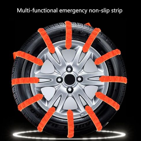 10pieces Snow Chains for Motorcycles Scooter Electric Bike Tire Wheel Cable Snow Tire Chains Anti Skid Cable Tie in Saudi Arabia