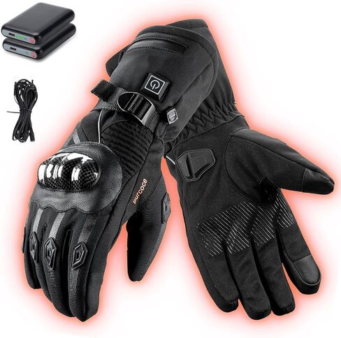 قفازات ساخنة مع 3 إعدادات للحرارة للرجال والنساء، بطارية قابلة لإعادة الشحن 7.4 فولت، قفازات كهربائية تعمل باللمس لتدفئة اليد في الشتاء والعمل في الهواء الطلق والصيد وركوب الدراجات النارية in Kuwait