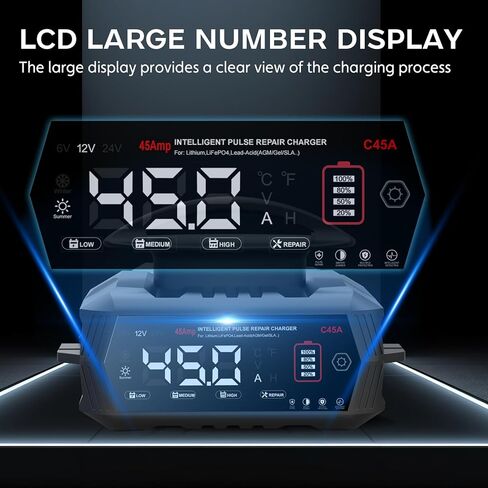 شاحن بطارية سيارة 3 أمبير، شاحن وحافظة 6 فولت/12 فولت، شاحن عائم للسيارات بالكامل/مزيل الكبريت للسيارات والقوارب والدراجات النارية والمركبات الرباعية، وحمض الرصاص، والليثيوم، وLifepo4، وبطاريات الدورة العميقة in Kuwait