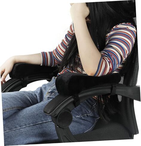 وسادات مسند الذراع من إسفنج الذاكرة من Gadpiparty، وسادة دعم الكوع فائقة النعومة لكراسي المكتب، عبوة من قطعتين غطاء مسند ذراع عالمي تصميم مانع للانزلاق للألعاب واستخدام الكمبيوتر in Saudi Arabia