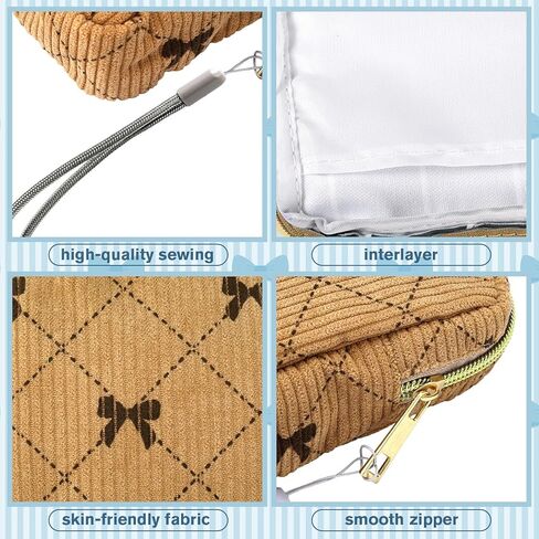 مجموعة حقائب تخزين المناديل الصحية 12 قطعة من Paterr، بما في ذلك 12 حقيبة وسادة الحيض بسحاب و12 حزام معصم يدوي وسلسلة حبل وحامل شارة وحقائب فترة وحامل حفائظ للنساء المراهقات (نمط لطيف) in Kuwait