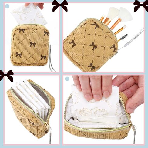 مجموعة حقائب تخزين المناديل الصحية 12 قطعة من Paterr، بما في ذلك 12 حقيبة وسادة الحيض بسحاب و12 حزام معصم يدوي وسلسلة حبل وحامل شارة وحقائب فترة وحامل حفائظ للنساء المراهقات (نمط لطيف) in Kuwait