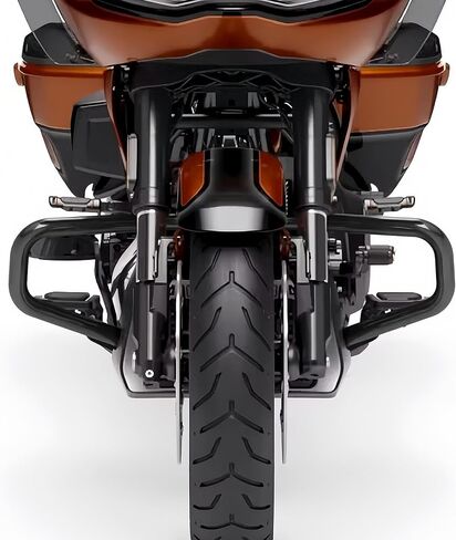 TCT-MOTORPARTS Black Chopped Highway Crash Engine Guard Fit for Harley CVO Street Glide FLTRXSE 2023-2025; Road Glide FLHX, FLTRX and FLTRXSTSE in Saudi Arabia