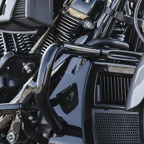TCT-MOTORPARTS Black Chopped Highway Crash Engine Guard Fit for Harley CVO Street Glide FLTRXSE 2023-2025; Road Glide FLHX, FLTRX and FLTRXSTSE in Saudi Arabia