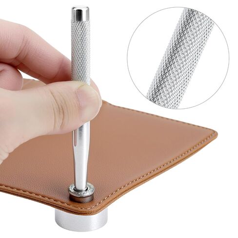 QWORK Punch Tool Punch Snap Kit, Set of 11 Pcs Stainless Steel Rivet Setting Tool, Round Hole Punch Die Tool in Saudi Arabia