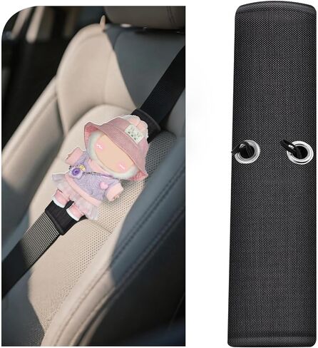 Seat Belt Cover Pad 1 Pcs for Labubu, Accessories for LABUBU Doll (17CM/6.7Inch) and Stylish Adorable Dolls, Suitable for Car Seat Belt, Backpack, Shoulder Bag, Laptop Computer Bag (No Doll) in Saudi Arabia