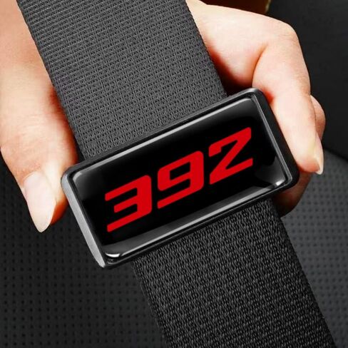 2PCS Car Seatbelt Adjuster for Dodge Challenger Durango SRT 392 car Universal Car Seat Belt Pads Cover for More Comfortable Driving, Seat Belt Shoulder Strap (392) in Saudi Arabia