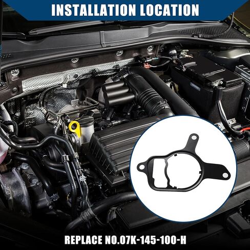 No.07K-145-100-H/مضخة تفريغ/طقم إصلاح لفولكس واجن جيتا 2006-2014 لفولكس واجن بيتل 2006-2014/طقم سدادة مضخة تفريغ/متين/بلاستيك/1 قطعة/أسود in Kuwait