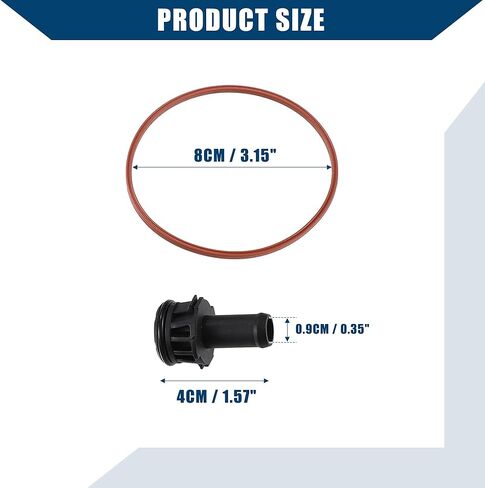 No.07K-145-100-H/مضخة تفريغ/طقم إصلاح لفولكس واجن جيتا 2006-2014 لفولكس واجن بيتل 2006-2014/طقم سدادة مضخة تفريغ/متين/بلاستيك/1 قطعة/أسود in Kuwait