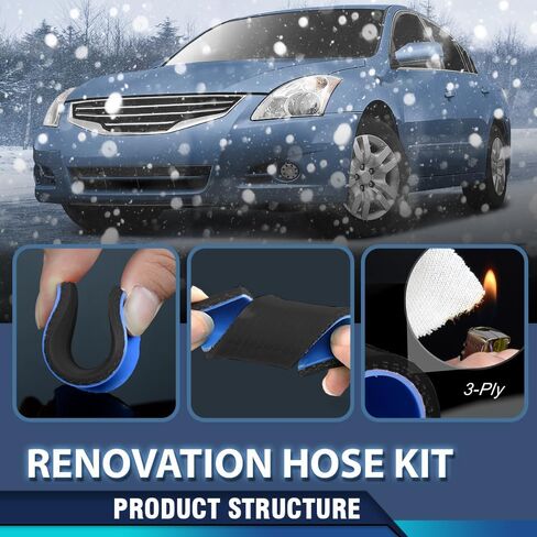 PIT66 Hose Blow Rubber Compatible with Nissan Altima 2.5L Engine 2007 2008 2009 2010 2011 2012 11823-JA00A, 11823JA00A Black Hose & Clamps Kit in Saudi Arabia