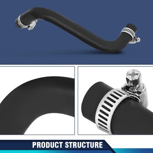 PIT66 Hose Blow Rubber Compatible with Nissan Altima 2.5L Engine 2007 2008 2009 2010 2011 2012 11823-JA00A, 11823JA00A Black Hose & Clamps Kit in Saudi Arabia