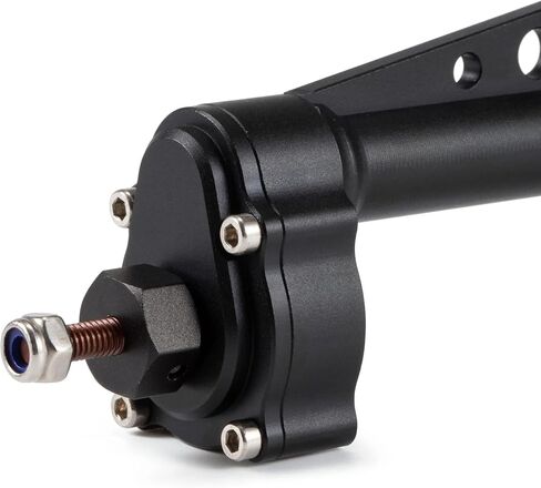 محاور بوابة الأوفست من الألومنيوم مع حامل مؤازر BTA وحامل Panhard لـ 1/10 Comp Rigs Axial Capra SCX10 III LCG (المحور الأمامي الأسود) in Kuwait