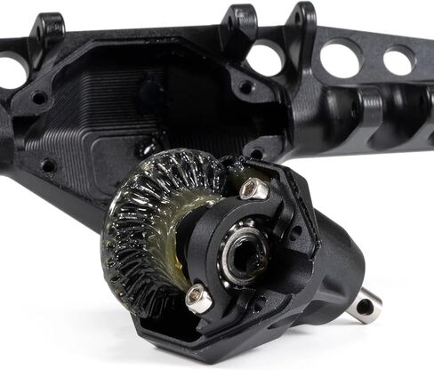 محاور بوابة الأوفست من الألومنيوم مع حامل مؤازر BTA وحامل Panhard لـ 1/10 Comp Rigs Axial Capra SCX10 III LCG (المحور الأمامي الأسود) in Kuwait