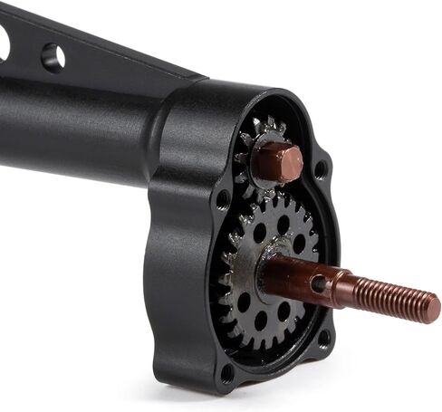 محاور بوابة الأوفست من الألومنيوم مع حامل مؤازر BTA وحامل Panhard لـ 1/10 Comp Rigs Axial Capra SCX10 III LCG (المحور الأمامي الأسود) in Kuwait