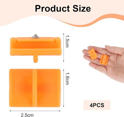4pcs 157400-1001 Paper Cutter Lades,Paper Trimmer TripleTrack High Profile Blades, Portable Paper Cutter Style I Blade 1968701005 for Cutting and Scoring in Saudi Arabia