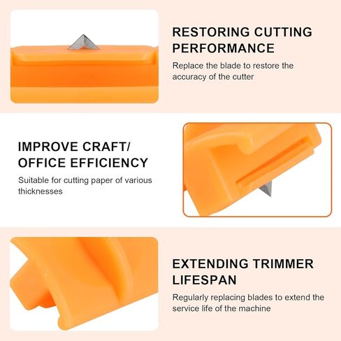 4pcs 157400-1001 Paper Cutter Lades,Paper Trimmer TripleTrack High Profile Blades, Portable Paper Cutter Style I Blade 1968701005 for Cutting and Scoring in Saudi Arabia