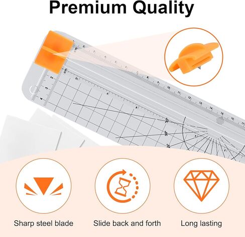 4pcs 157400-1001 Paper Cutter Lades,Paper Trimmer TripleTrack High Profile Blades, Portable Paper Cutter Style I Blade 1968701005 for Cutting and Scoring in Saudi Arabia