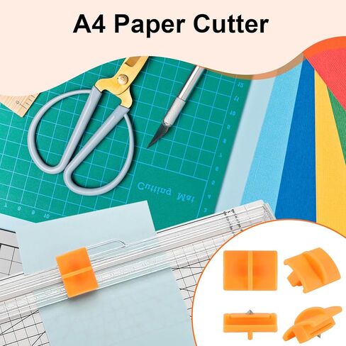 4pcs 157400-1001 Paper Cutter Lades,Paper Trimmer TripleTrack High Profile Blades, Portable Paper Cutter Style I Blade 1968701005 for Cutting and Scoring in Saudi Arabia