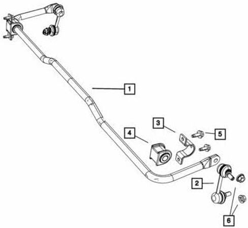 Mopar 5174245AD Sway Bar Link Or Kit in Saudi Arabia