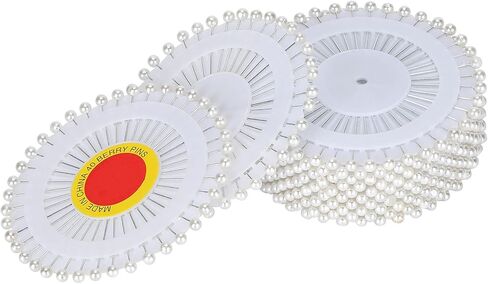 Acouto : Pins Straight Quilting 480Pcs Pins Metal Straight Quilting Sewing Dressmaking Embroidery Arts, Crafts & SewingSewingSewing Notions & SuppliesPins & (Black and White) in Saudi Arabia